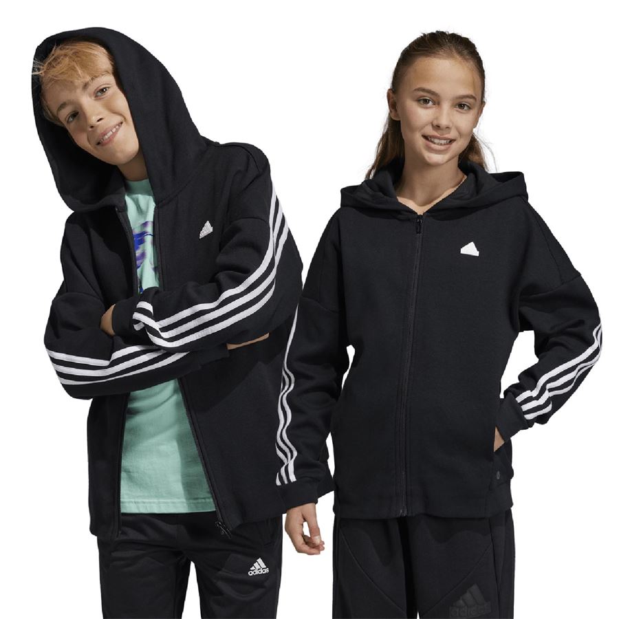 Felpa da bambino con cappuccio Adidas BOY 3STRIPES Junior Adidas | HR6317X